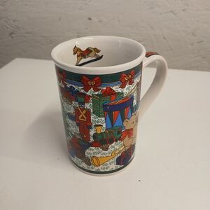 Signature Housewares 90s Holiday Mug with Christmas Tree Present & Toy Design